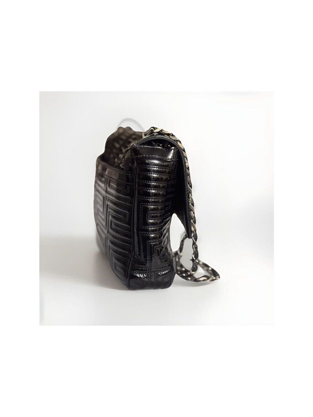 Gianni Versace Quilted Patent Leather Shoulder Bag - Picture 6 of 16